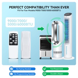 TRUCKON Universal Replacement Remote Control Air Conditioner for Medion MD 37672, for EUHOMY 9000/7000/5000/6000BTU, for Monzana MZKA2600 MZKA2000 MZKA1000 MZKA780, for Zilan 2617, for HAUSHOF HALL