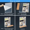 Kersally Acrylic Sign Holder 5 x 7, 4 Pack Double-Sided