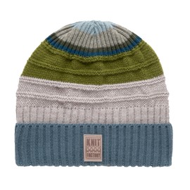 KNIT FACTORY - Dali Hat - Knitted Hat for Men and Women - Beanie - Winter Hat with Wool - Multicoloured - High Quality, Green