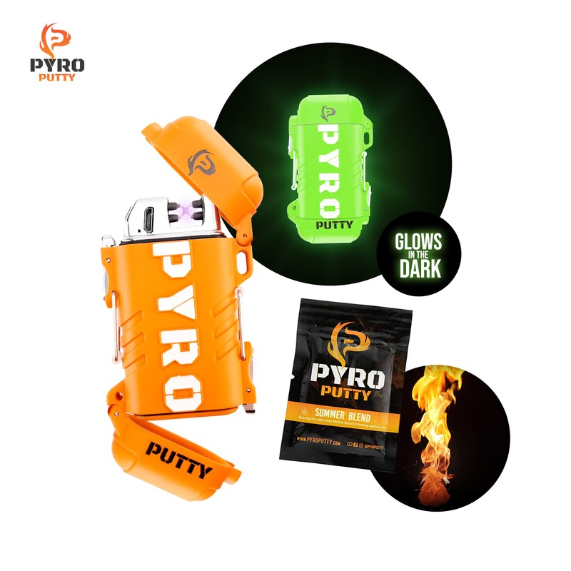 Pyro Putty Stow & Go ARC Electric Lighters Rechargeable: Fire