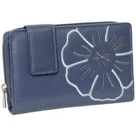 Branco Leather Purse Women's Long Purse Black Red Taupe Berry Blue Olive Very High Quality, blue, Modern