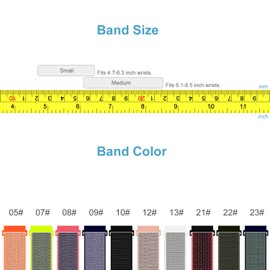 C2D Joy Compatible with Garmin Vivoactive 3 (Music) and Vivomove (HR) Replacement Band with Custom Quick Release Spring Bar, Sport Mesh Strap Nylon Weave Watchband for Sports - 13#, M (6.1-8.5 in.)