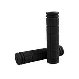 Wumio Bicycle Handle Grips, Black, 1 Pair (2 Pieces) Set, Rubber Replacement, Repair, Spare Mamachari, Bicycle, Kickboard, Mountain Bike, Cross Bike, BMX Custom