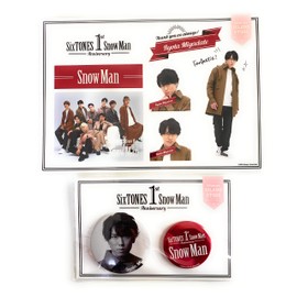 Johnny & Associates. Ryota Miyadate SnowMan 1st Anniversary Sticker Can Badge Set