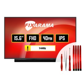 FIXARAMA Screen Replacement for Dell G15 5510 5511 5515 5520 5525 Grade A+ 40pin 144Hz Matte FHD 1080p IPS 15.6" LED LCD Display with Tools Tape