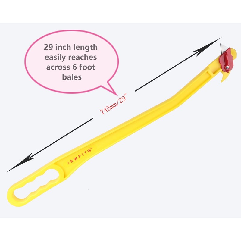 IRWPITW Hayknife, 29" Hay Knife Tool, Net Wrap Cutter, Open