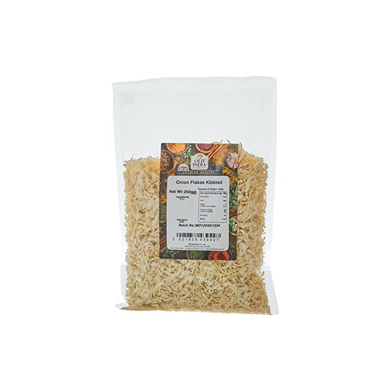 Old India Onion Flakes Kibbled 250g