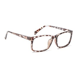 HUIHUIKK Nearsighted Oversize Myopia Glasses Everyday Use Mens Womens -1.00 Leopard Distance Glasses