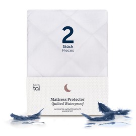 Blumtal Quilted Waterproof Mattress Protector – OEKO-TEX Certified, Anti-Allergy Mattress Cover with Soft Filling; Washable Mattress Protector Double Bed – Double Size, Deep (135 x 190 x 30)