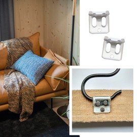 SING F LTD 50PCS Upholstery Furniture Spring Clips 5 Holes Stay Wire Springs Clamps for Chair Sofa Furniture Hardware Replacement Repair Accessories