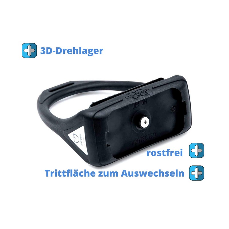 Compositi Reflex Plastic Stirrups with Flexible Wide Tread Surface Brown/Brown