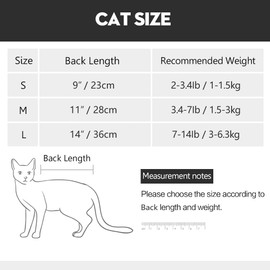 LIANZIMAU Cat Recovery Suit With Avoid Licking For Surgical Abdominal Wounds Soft Breathable Home Indoor Pet Clothing E collar Alternative For Cats Dogs After Surgery Wear Pajama Suit