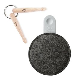 Tandem Drums DR-F120-GRY Drops 120 g Drum Mute Pad + Keepdrum Keyring