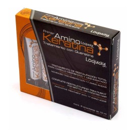 Tratamiento Capilar Loquay Restauración Primer Amino Keratina 6 Ampolletas de 10ml