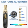 ZQMW Torch Lighter, Butane Lighter, Adjustable Big Jet Flame Butane