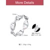 [FOCALOOK] Ring for Women Silver 925 Hypoallergenic Metal Ring for