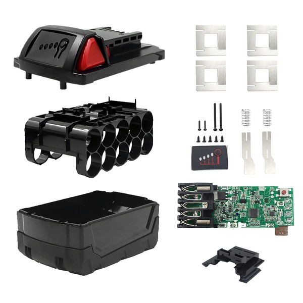 Janllenton 18V 10-Cells 18650 Battery DIY Replacement Case for Milwaukee