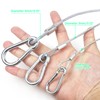 WECAN Safety Rope Fixing Device, Stage Light Safety Cable, Transparent