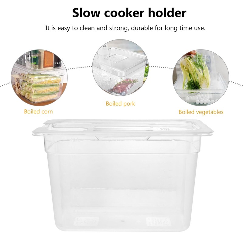 Kichvoe Sous Vide Containers with Lid Sous Vide Pots Slow