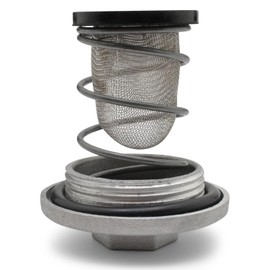 Easyboost Oil Drain Plug with Strainer, Gasket and Spring for 50cc Scooter GY6 4T 139QMB Baotian BT49QT, Kymco Agility, Dink, People, Super 8, Vitality, Peugeot Kisbee, Speedfight 3-4, Tweet, V-Clic