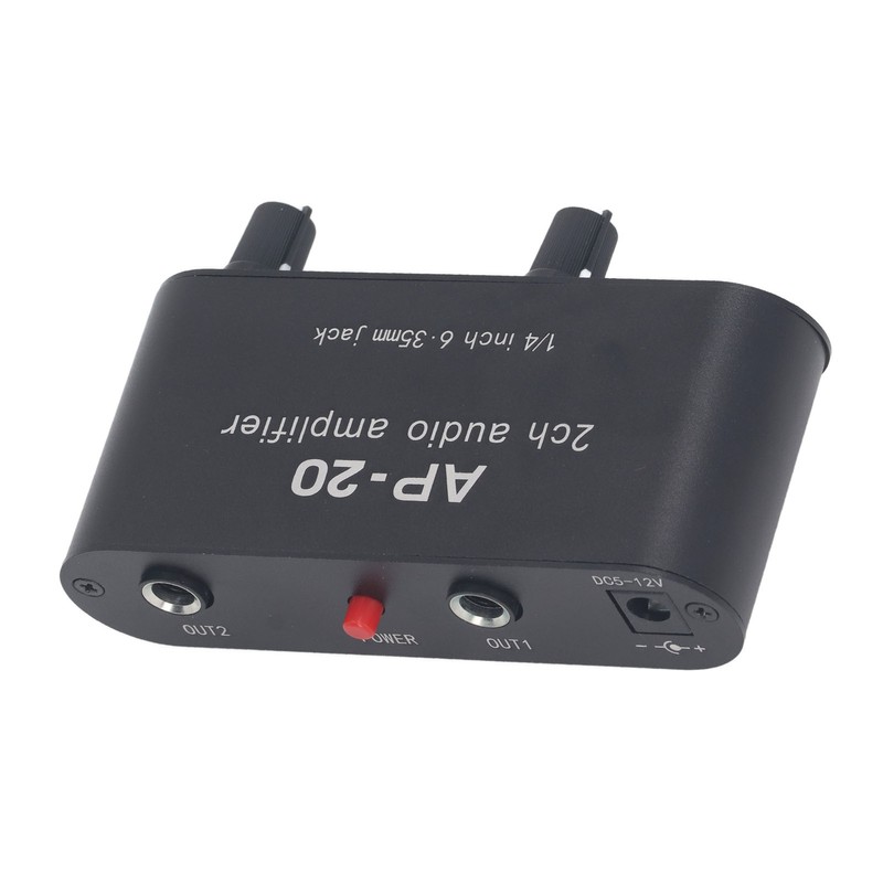 2CH Sound Amp Preamplifier Balanced Input 1/4in 6.5mm Gain Independent