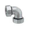 Kakudai 649-833-20W Joint Elbow, For Steel Pipes, White