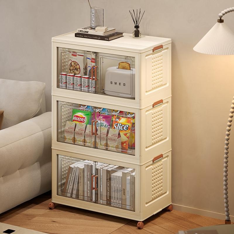 ONAIL Super large Foldable Storage Box with Lid, Stackable Household