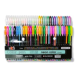 Neon Color Plumas Gel 60 Colores Metálicas Glitter Pastel