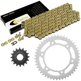 Caltric Drive Chain And Front Rear Sprockets Kit For Honda CBR600F4I 2001 2002 2003-2006