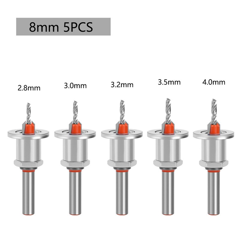 Countersink Drill Bit Set, Self-Tapping Screw Alloy Head Wood Installation