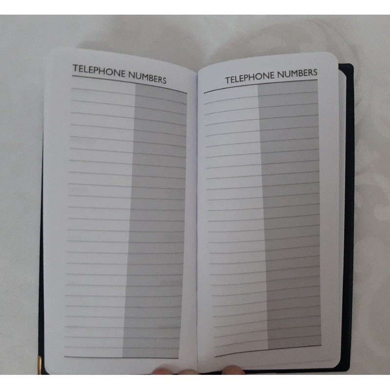 2025 Slim Line Week to View Padded Diary Metal Corner