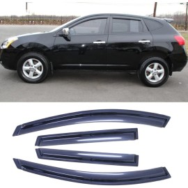 Unbranded 4pcs Window Visors Wind Deflector for 2009-2013 Nissan Rogue,2014-201