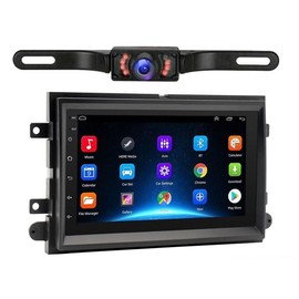 7" Android 13 Double Din Car Stereo w/Carplay Android Auto for Ford F150/F250/F350 2004-2014 IPS Car Audio Receiver w/WiFi GPS Bluetooth AHD Backup Camera Mic,SWC/AV in/FM/AM Radio Receiver - 4+64G