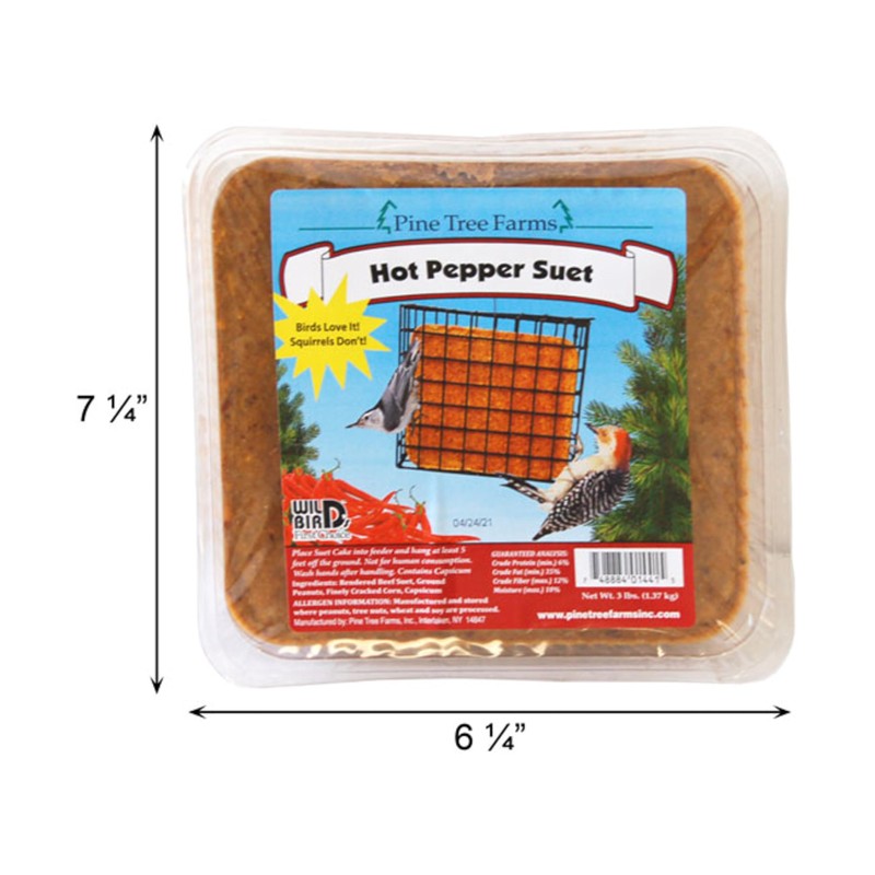 BestNest Hot Pepper Suet Cakes Package, 20 Cakes