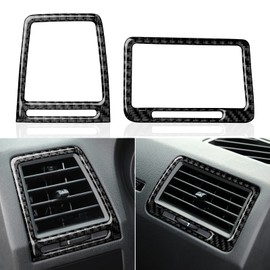 BRMYL Car AC Outlet Vent Cover Trim Decals for Dodge Challenger 2008 2009 2010 2011 2012 2013 2014 Accessories Carbon Fiber Interior Stickers
