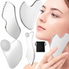 Gua Sha, Gua Sha Facial de Acero Inoxidable, Herramienta para