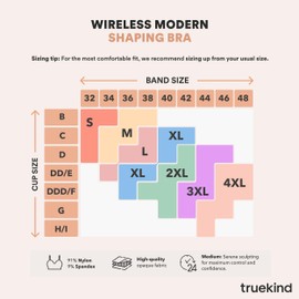 Truekind Bras for Women No Underwire, Seamless Bra, Plus Size Adjustable Bralette, Wireless Bras for Women Chocolate