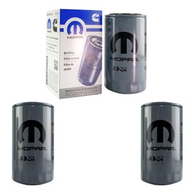 5083285AA Engine Oil Filter Set of 3 Compatible with Ram 2500 3500 5.9L 6.7L Diesel New