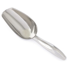 3 oz Stainless Steel Scoop, 8.25” L x 2.4” W | for Ice, Dog & Cat Food, Popcorn, Coffee, Candy, Sugar, Flour, Dry Goods, etc.
