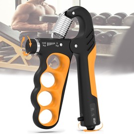 Kit Fortalecedor Agarre Mano 5 en 1 con Contador 5 herramientas profesionales para fortalecer agarre, dedos y muñeca. Ideal para deporte, fisioterapia y alivio de estrés