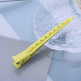 Jugielu Metal Hair Clips Duck Bill Hair Clips Yellow Hair Pin Clip Metal Alligator Curl Clips Long Side Clip Barrette Decorative Hair Accessories for Women