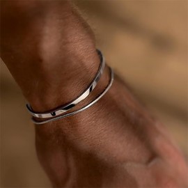 Bracelets for Men Cuban Link Chain Bracelet Gold Gold Plated Bracelet Adjustable Dainty Bangle Cuff Bracelet Jewelry Gifts-DG