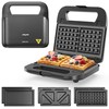 3 in 1 Electric Sandwich Maker with Removable Nonstick Plates