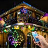 Rossesay 2 Pcs Mardi Gras Window Lights Mardi Gras Window