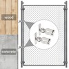 2 Pack Heavy Duty 1-3/8 Inch Wall Mount Gate Hinge