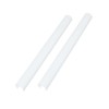 REPAIROCK 2pcs Grille Insert Trims Stripes Plastic for Auto White