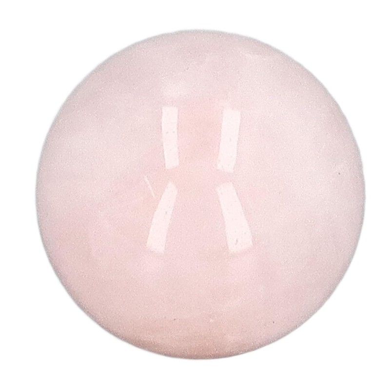 Okuyonic Esfera de Cuarzo Rosa, Tamaño de Palma, 4 Piezas,