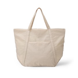 VODIU Large Tote Bag For Women, Travel Shoulder Bag Cloud Top Handle Handbag, Beige, Large