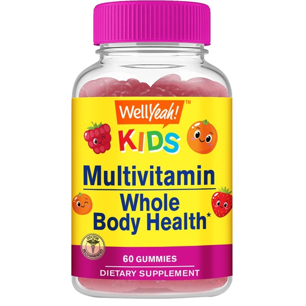 WellYeah Kids Multivitamin Gummies | Vitamin C, D3, E, A,