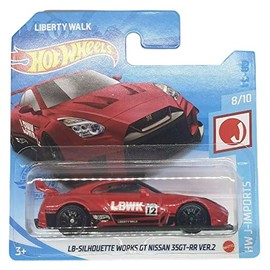 Hot Wheels - LB-SilSilhouette Works GT Nissan 35GT-RR Ver.2 - HW J-Imports 8/10 - GTC11 - Short Card - LBWK Liberty Walk - Mattel 2021